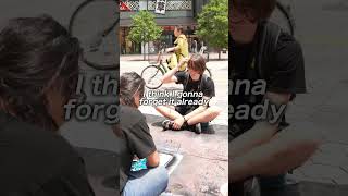 Gifting a Masterpiece to a German Backpacker in Asakusa