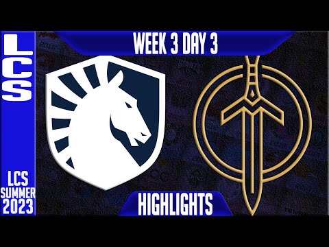 TL vs GG Highlights | LCS Summer 2023 W3D3 | Team Liquid vs Golden Guardians