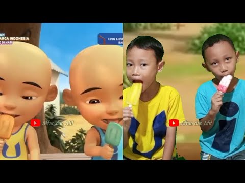 Enaknya Upin Ipin Minum Ice Cream || Episode Basikal Kawanku