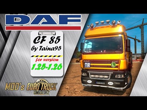 DAF CF85 v1.10 for [1.25-1.26] Free download ETS2 (Euro Truck Simulator 2)