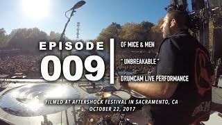 Valentino Arteaga | Of Mice &amp; Men &quot;Unbreakable&quot; Drum Cam | Aftershock Festival | FUEGOVISION