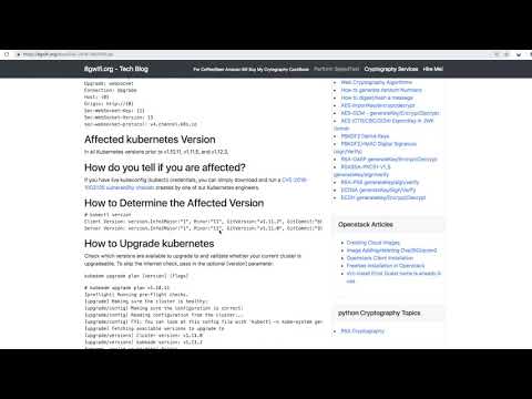 Kubernetes Privilege Escalation Vulnerability CVE-2018-1002105