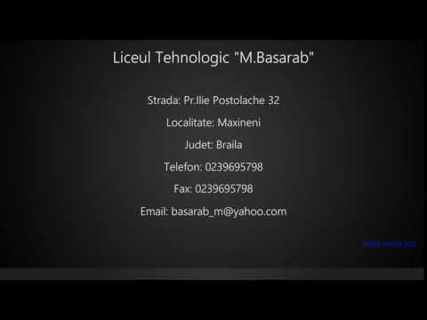 Liceul Tehnologic "M.Basarab" Maxineni