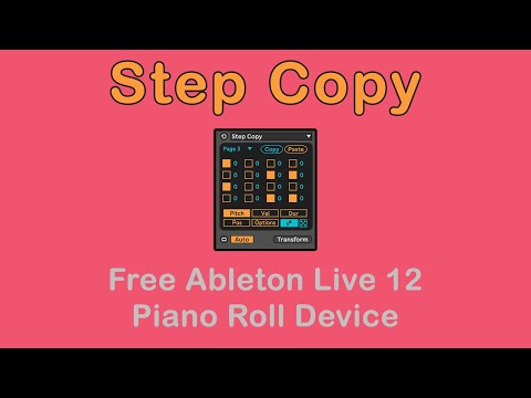 Step Copy - Free Ableton Live MIDI Transform Tool