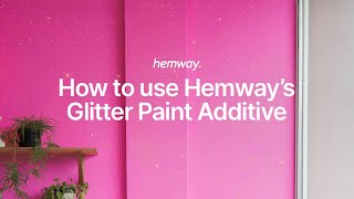 Hemway DIY Glitter Wall Paint Additive