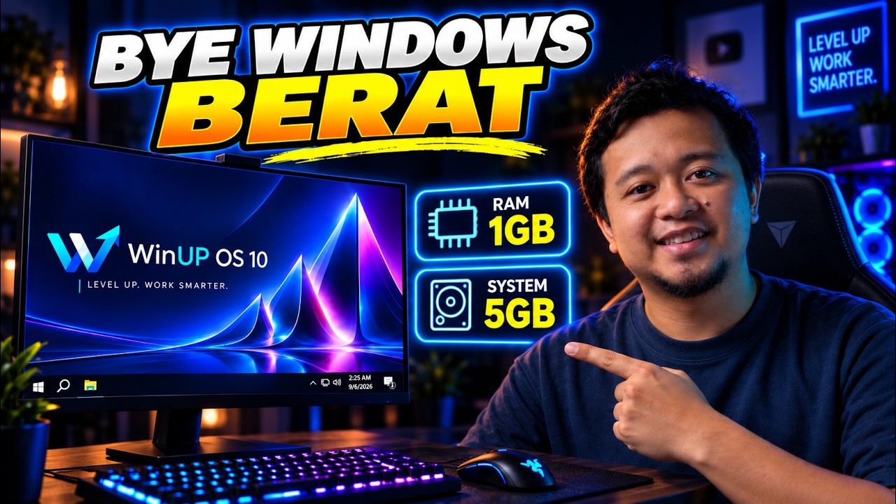 BYE BYE WINDOWS LEMOT! Cara Ubah Windows 10 Jadi KENCANG Pakai WINUP OS 10