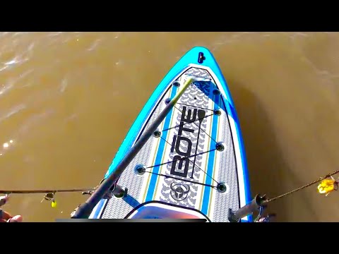 the BOTE ROVER can get skinny - Galveston fishing on the micro skiff
