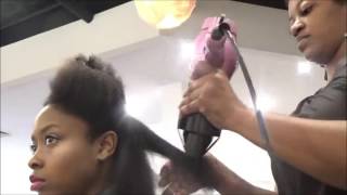 Hair Salon Experience w Big Chop ~ Tendrils and Curls