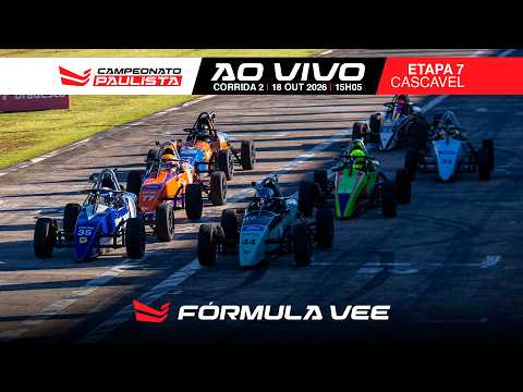 AO VIVO: Campeonato Paulista de Fórmula Vee 2026 - Etapa 7 - 18/10/2026 - Corrida 2
