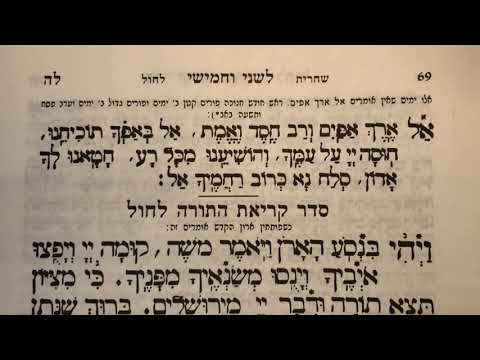 Tefila 60 kel erech apayim said on Monday and Thursday