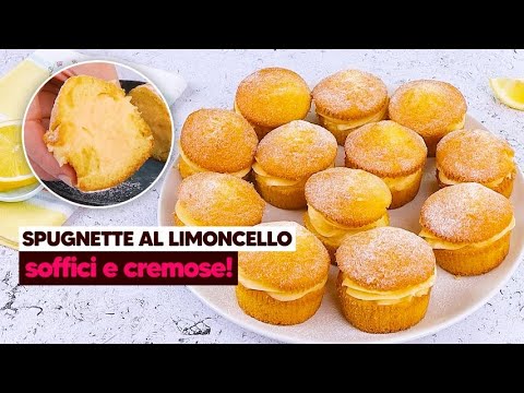 Spugnette con crema al limoncello: soffici e cremose!