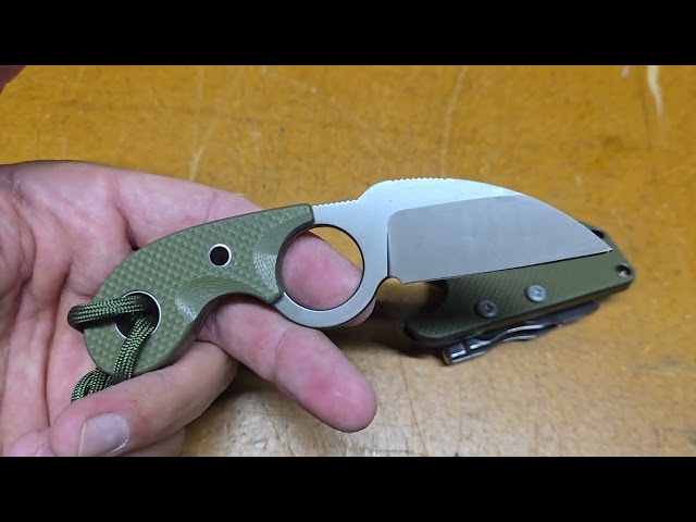 Vídeo relacionado con TONIFE Crescent Cuchillo de Cuello Cuchillo al Aire Libre de Hoja Fija 8Cr14MoV Acero con Funda de Cordón y el Clip de Full Tang Cuchillo de Supervivencia (Arena Cálida+Lavado a la piedra)