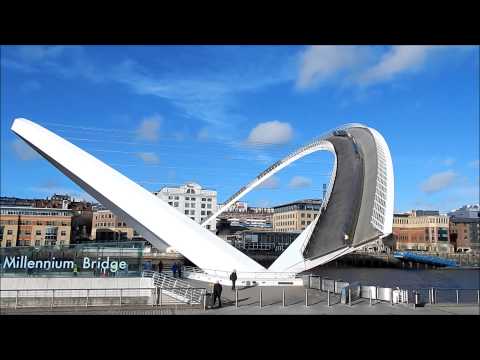 Tilting Opening Newcastle Gateshead Millennium Bridge - Elapsed time
