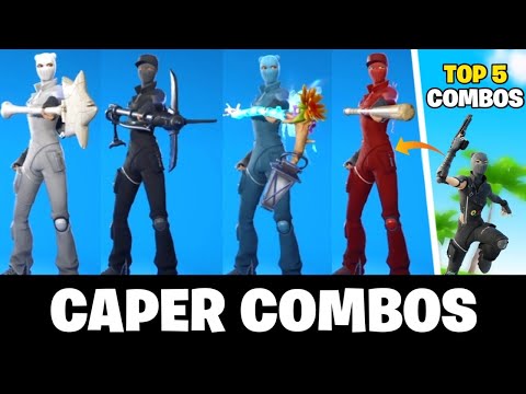The Best TRYHARD Caper Skin Combos in Fortnite! (Spray Skin Combos)