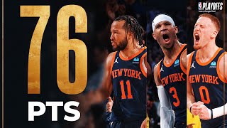 Jalen Brunson - Donte DiVincenzo - Josh Hart - New York Knicks - Indiana Pacers - Tyrese Haliburton