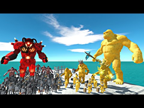 Honey Kong Evolution Door Challenge | Mutant Primates Army vs Honey Kong Evolution Army - ARBS