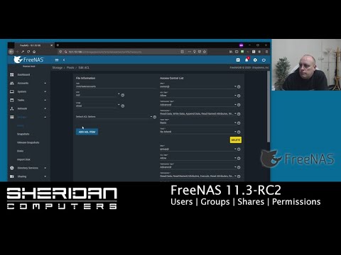 How to setup shares and permissions in FreeNAS 11.3