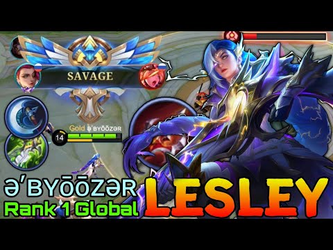 Perfect SAVAGE!! Lesley WipeOut All Enemies - Top 1 Global Lesley by ə’ʙʏōōᴢəʀ - Mobile Legends