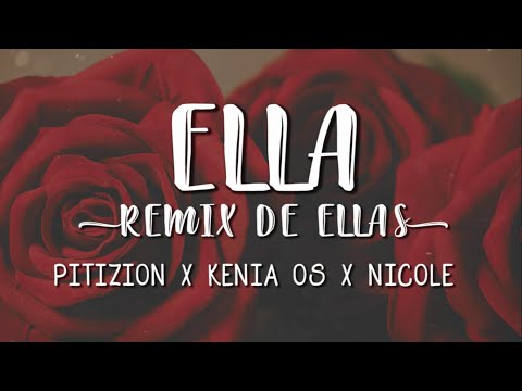 Pitizion, Kenia Os, Nicole Zignago - Ella (Remix) (Letra/Lyrics)