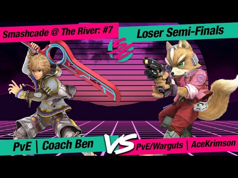 Smashcade @ The River #7 - LSF - PvE | Coach Ben (Shulk) VS PvE/Warguts | AceKrimson (Fox)