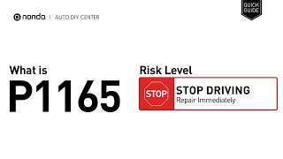 Que es obd p1165 Volkswagen