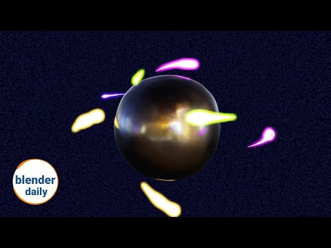 The atom motion: Curve Parameter mask | Blender Geonodes Daily, tip 49