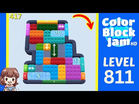 Color Block Jam Level 417 (811) Solution Walkthrough