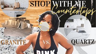COUNTERTOP SHOP WITH ME FOR MY DREAM HOME | QUARTZ GRANITE BUTCHER BLOCK | HOME DEPOT VS LOWES EP 39