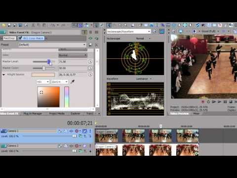 Color Match in Sony Vegas Pro