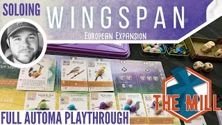 Soloing Wingspan European Expansion - The Mill