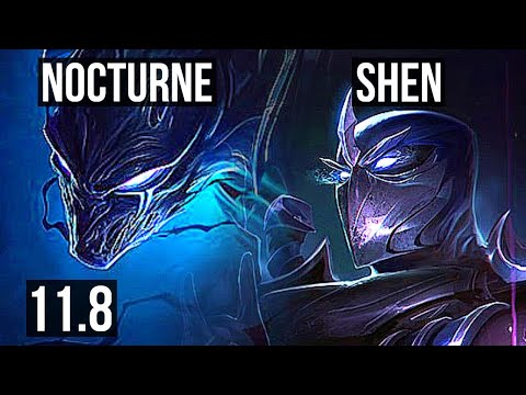 NOCTURNE vs SHEN (TOP) | Rank 2 Nocturne, Quadra, Dominating | TR Grandmaster | v11.8