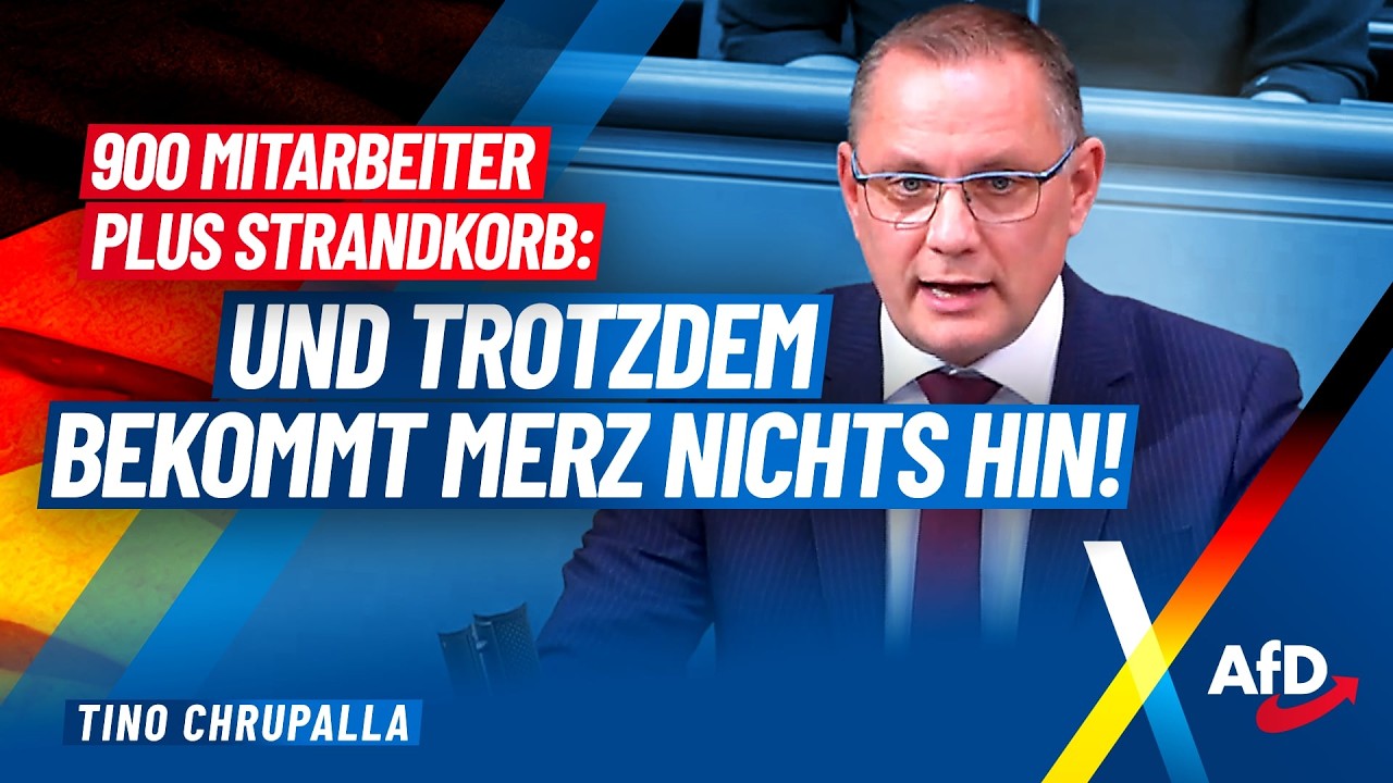 Tino Chrupalla rechnet mit dem Kanzler ab!