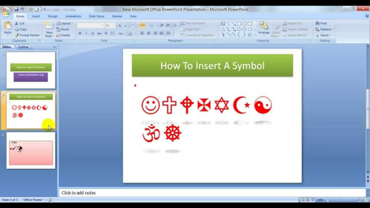 Insert A Symbol In MS PowerPoint