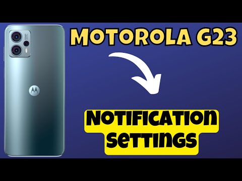 Motorola Moto G23 Notification Settings