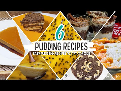 6 Incredible NO-BAKE Pudding desserts Recipe | Quick Easy and Delicious