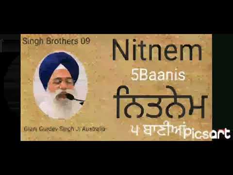 Nitnem #Bhai Gurdev singh Ji Australia#sangtee nitnem# fast nitnem 37 mins