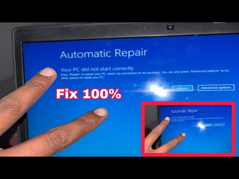Laptop Automatic Repair PC Did Not Start Correctly Blue Screen Loop Problem Solved in Windows 11,10
