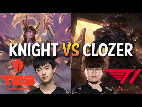 TES Knight vs T1 Clozer - IRELIA vs LUCIAN Mid - KR LOL CHALLENGER
