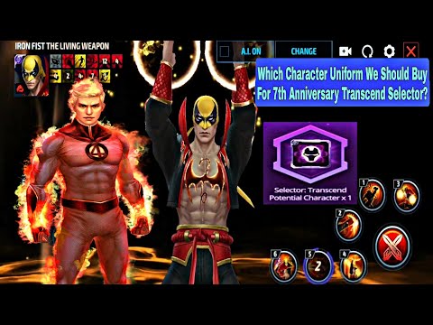 Which Character Uniform We Should Buy For 7th Anniversary Transcend Selector? - Marvel Future Fight