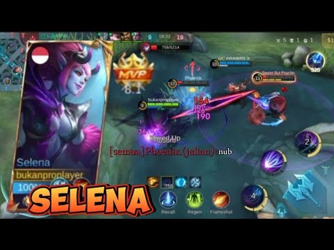 M.v.p selena roamer game play [mobile legend] selena