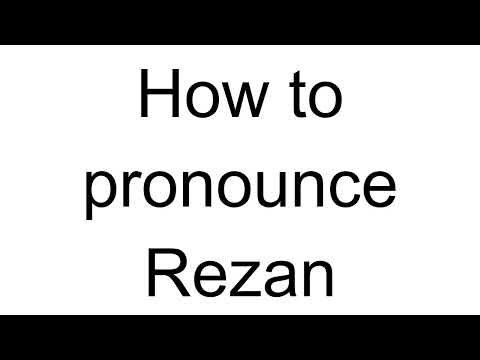 How to Pronounce Rezan (Turkish)