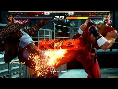 TGU 2018 - TEKKEN 7 TWT - Top 8 / Grand Finals - TIMESTAMP (Knee, Qudans, JeonDDing, Book, LowHigh)