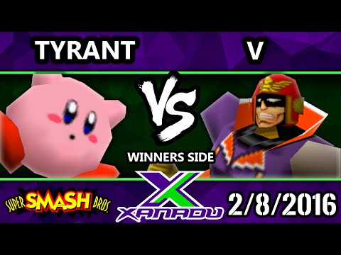 S@X 136 - NME Tyrant (Kirby, Captain Falcon) Vs. V (Captain Falcon) SBB64 Tournament - Smash 64