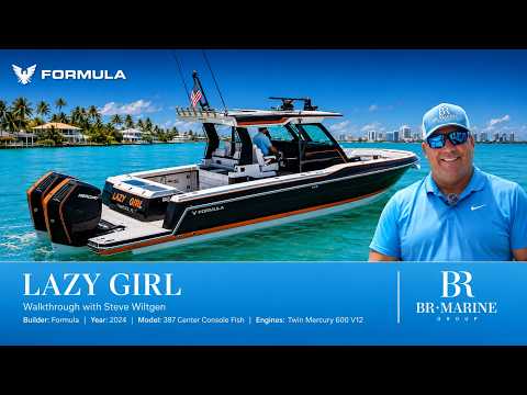 2024 Formula 387 Center Console Fish Lazy Girl Video