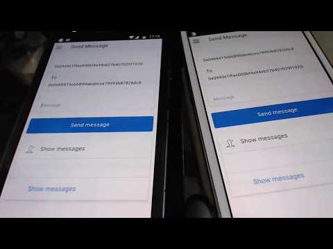 Decentralized messenger using Ethereum whisper protocol