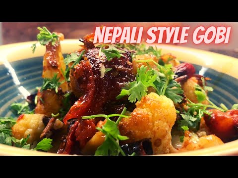 NEPALI STYLE GOBI | SPICY GOBI RECIPE | VEGETARIAN RECIPE | VEGAN RECIPE | NEPALESE FOOD | NEPAL