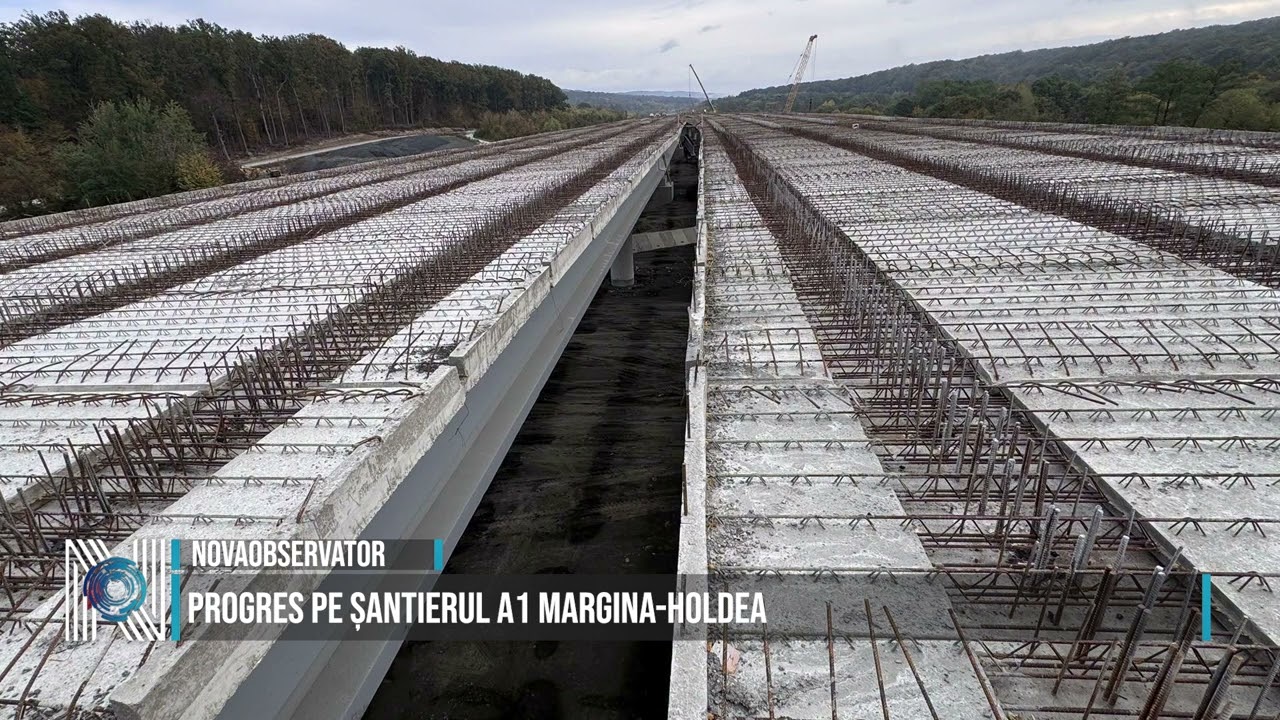Progres pe șantierul A1 Margina-Holdea