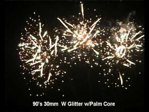 90's 30mm W glitter w palm core