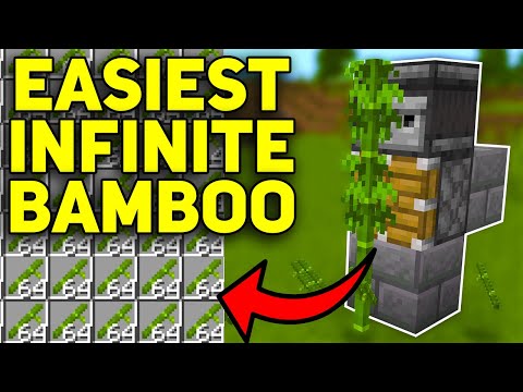 EASIEST AFK BAMBOO FARM Minecraft Bedrock 1.20!
