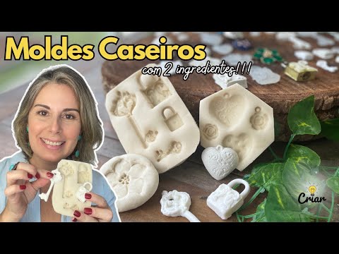 COMO FAZER MOLDES DE SILICONE EM CASA |  Com 2 Ingredientes | Faça você mesmo!